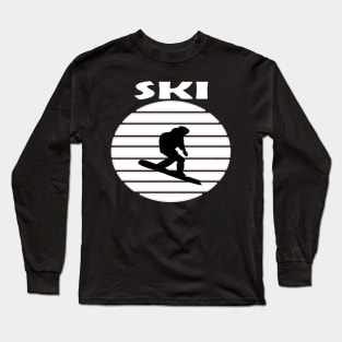 Ski Silhouette Long Sleeve T-Shirt